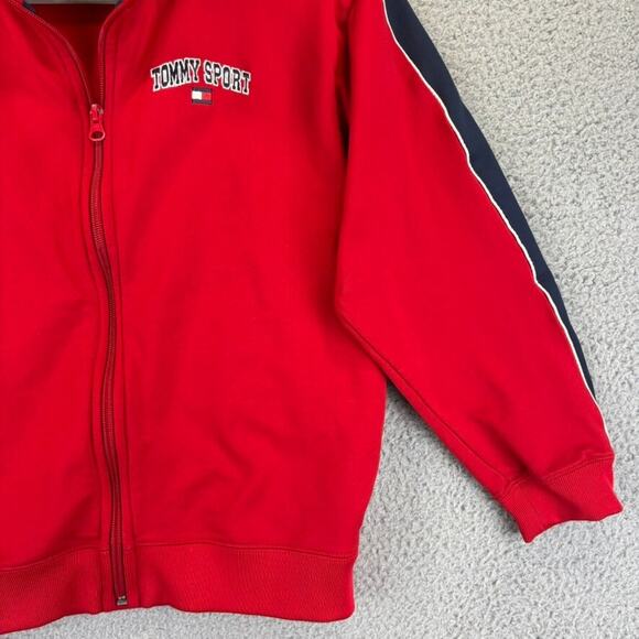 Tommy Hilfiger Y2k Jacket Womens Small Blokecore Tennis Prep Sport Full Zip Crop - Picture 5 of 12